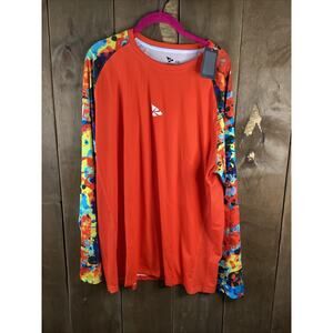 Rodeel Men’s UPF50+ Sun Protection Long Sleeve Shirt Size XXL Multicolor